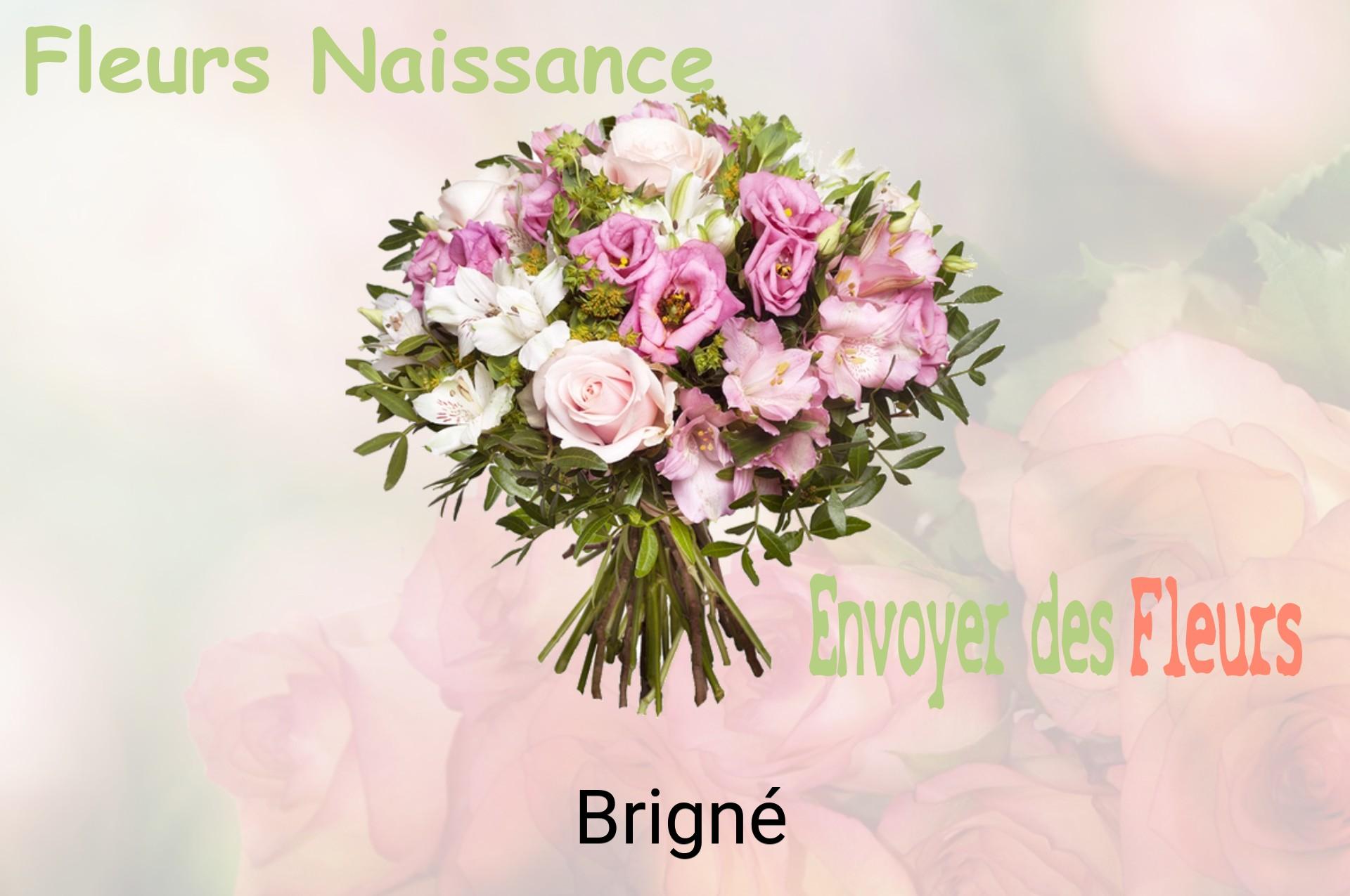 Bouquet de fleurs de naissance livré à Brigné